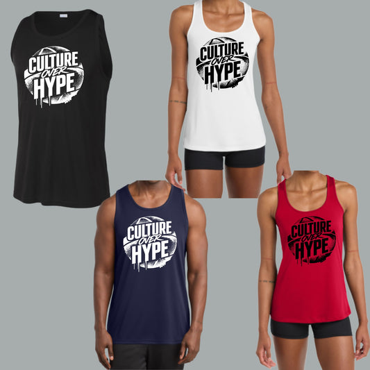 Culture Over Hype Design Dri-Fit Performance Tank Top Women's or Men's