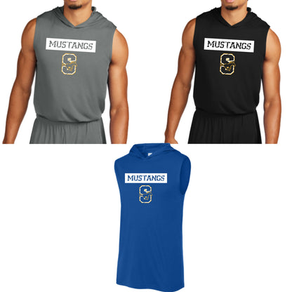 Sahuarita Mustangs Football 2025 Dri-Fit Performance Sleeveless Hooded Tee Choose your design