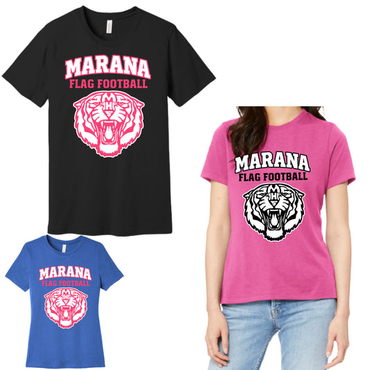 Marana Flag Football Bella Canvas Cotton T-shirt Youth, Women's, or Unisex