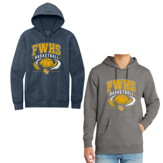 Flowing Wells Basketball Unisex Hoodie or Crewneck Sweatshirt Design #3