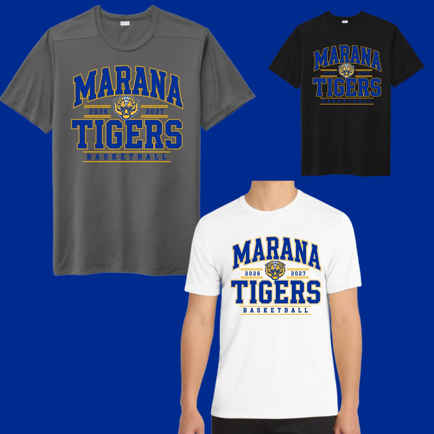 Marana Tigers Basketball Unisex & Women's Cotton or Unisex Dri-Fit T-shirt Design #2