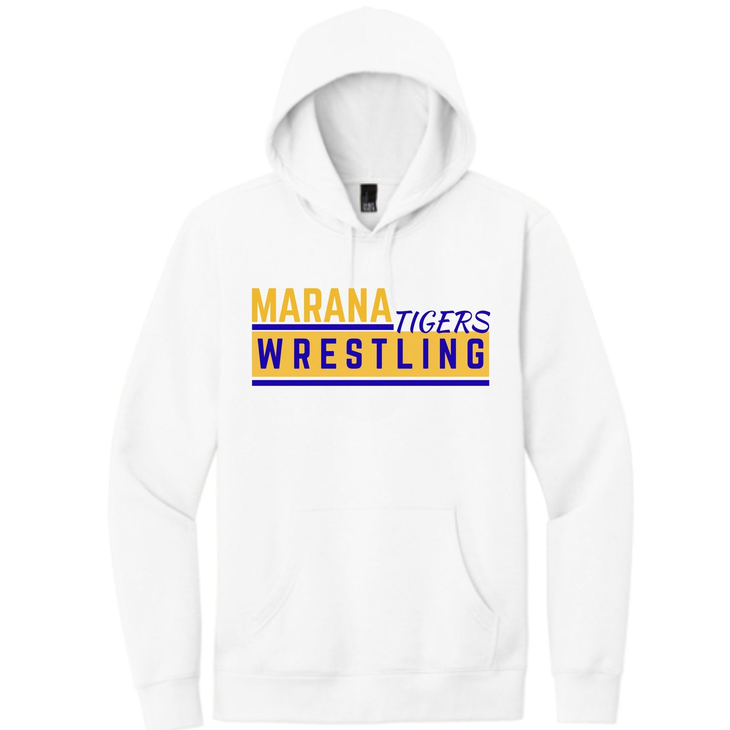 Marana Tigers Wrestling Design #3 Crewneck Sweatshirt or Hoodie Unisex and Youth Black, Blue, or Grey