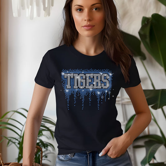 MARANA TIGERS Dance Rhinestone Varsity Font Bling Hoodie, Crewneck, Women's Cropped Hoodie, or T-Shirt