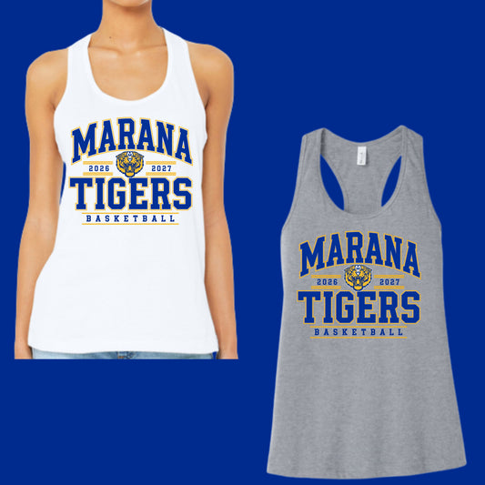 Marana Tigers Basketball Women's Tank Top Design #2
