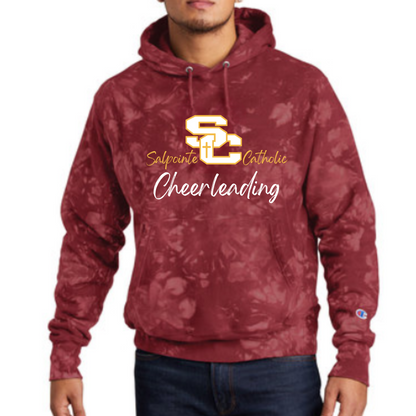 Salpointe Catholic Champion Reverse Weave Scrunch Tie Dye Hoodie