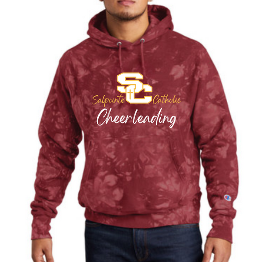 Salpointe Catholic Champion Reverse Weave Scrunch Tie Dye Hoodie