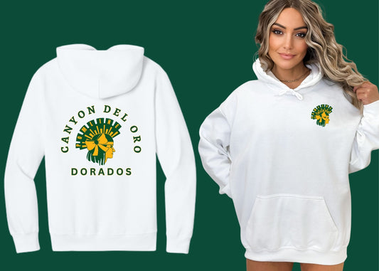 Canyon Del Oro Dorados Pomline #5 Design Bella Canvas Hoodie or Crewneck Sweatshirts Black, White, or Grey