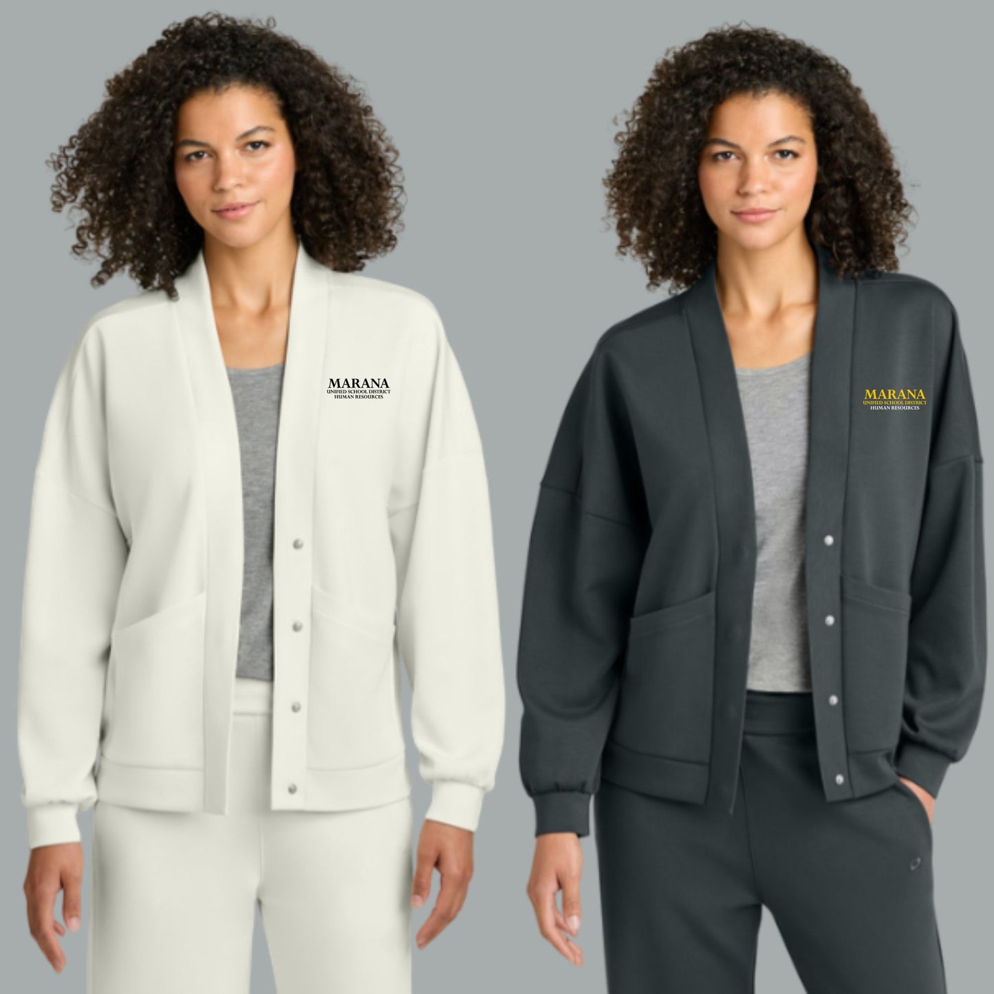 MUSD Human Resources Embroidered OGIO Women's Cardigan