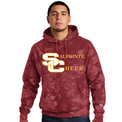 Salpointe Catholic Champion Reverse Weave Scrunch Tie Dye Hoodie