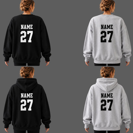 Mountain View Football Custom Back Personalization – Shirt or Sweatshirt Purchase Required (Please Read Instructions Below)
