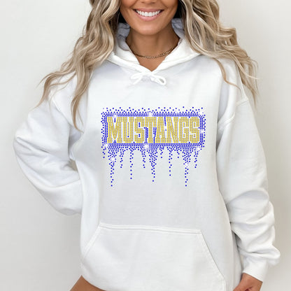 Sahuarita Mustangs 2025 Football T-Shirt, Crewneck, or Hoodie Rhinestone Bling Design