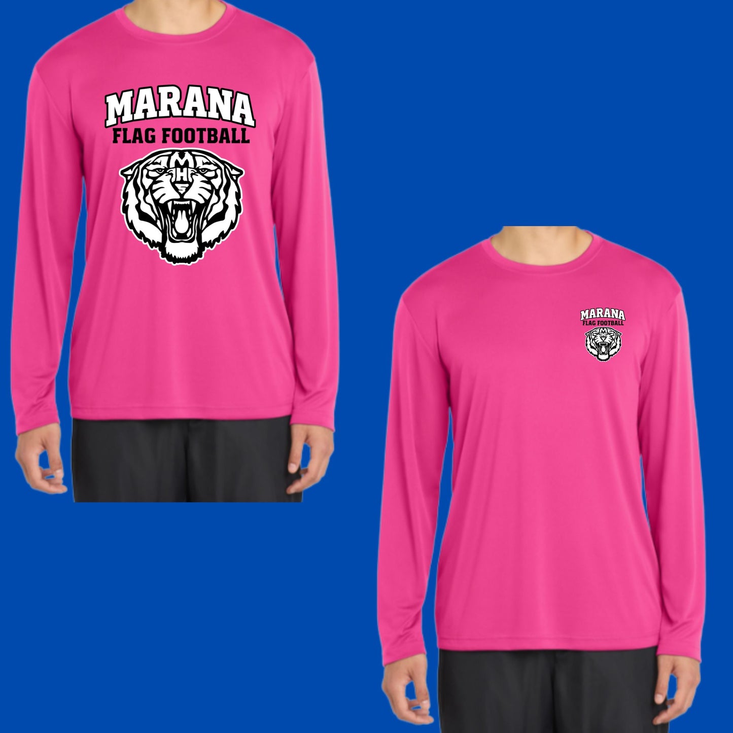 Marana Flag Football DRI-FIT Longsleeve Performance T-shirt Women's, Youth or Unisex