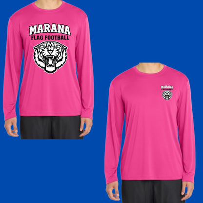 Marana Flag Football DRI-FIT Longsleeve Performance T-shirt Women's, Youth or Unisex