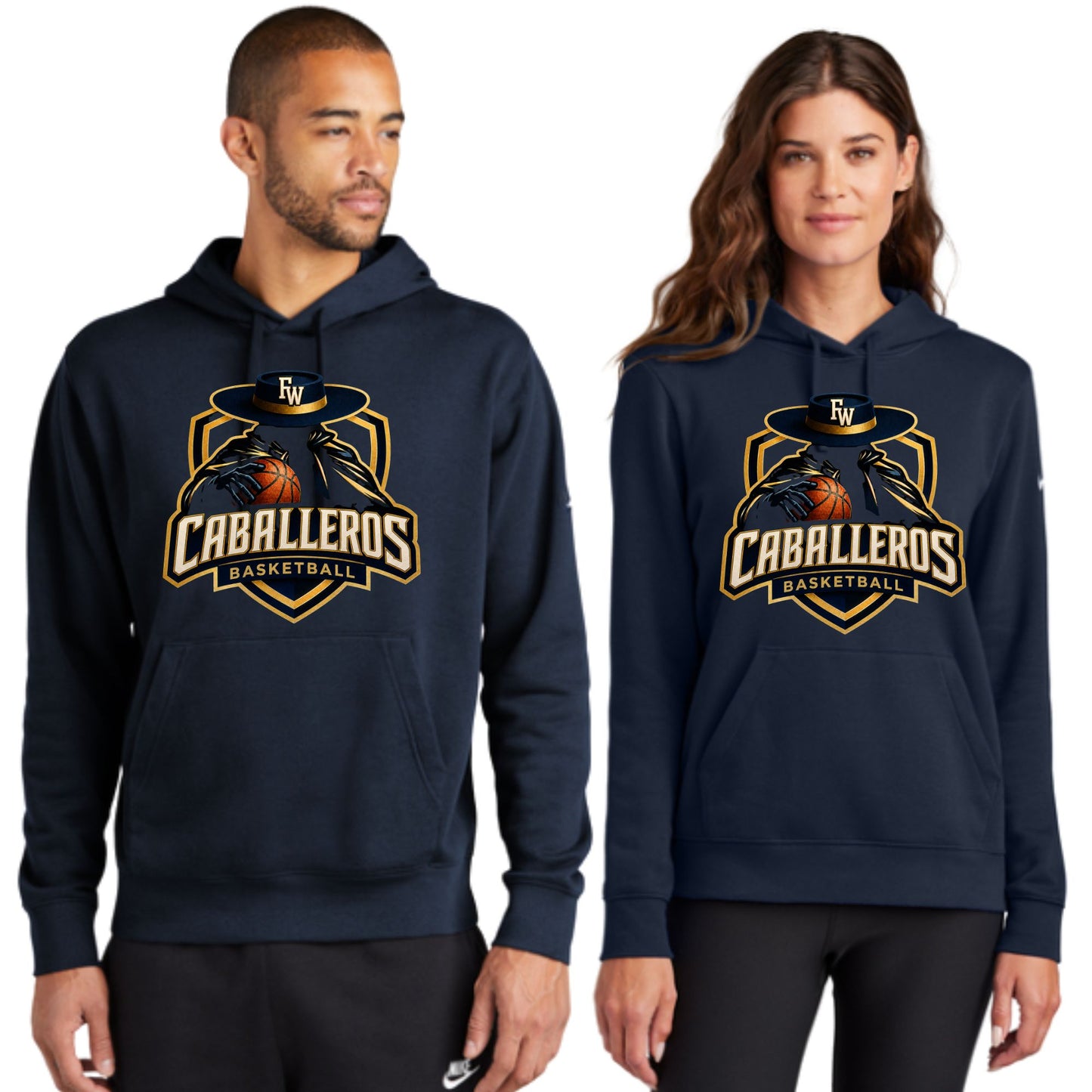 Flowing Wells Basketball Unisex Hoodie or Crewneck Sweatshirt Design #1