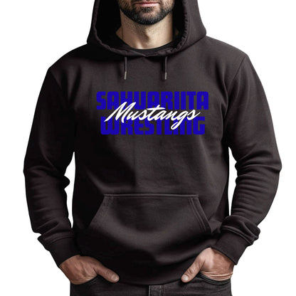 Sahuarita Mustangs Wrestling Design #1 Hoodie or Crewneck Sweatshirt Unisex and Youth Sizes