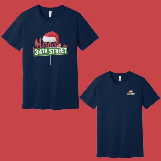 Arts Express Miracle on 34th Street Bella Canvas Cotton Youth, Women's or Unisex Short or Longsleeve T-shirt Front and Back Design