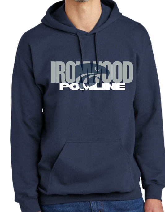 Ironwood Ridge Pomline Design #2 Bella Canvas Women's or Unisex T-shirt, Tanktop, Crewneck Sweatshirt, or Hoodie in Navy or Grey