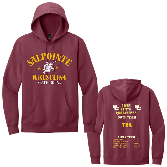 Salpointe Catholic Wrestling 2026 State Bound District Super Soft Crewneck Sweatshirt or Hoodie