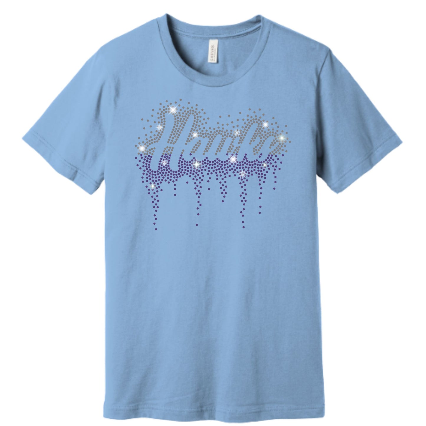 The Gregory School HAWKS Rhinestone Hoodie, Crewneck, Women's Cropped Hoodie, or T-Shirt