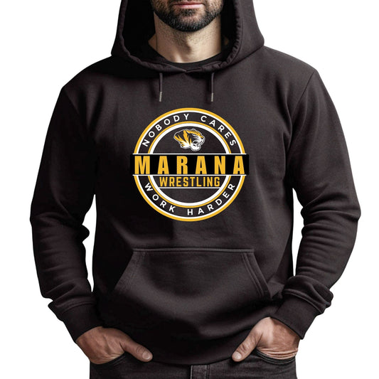 Marana Tigers Wrestling Design #5 Crewneck Sweatshirt or Hoodie Unisex and Youth Black, Blue, or Grey