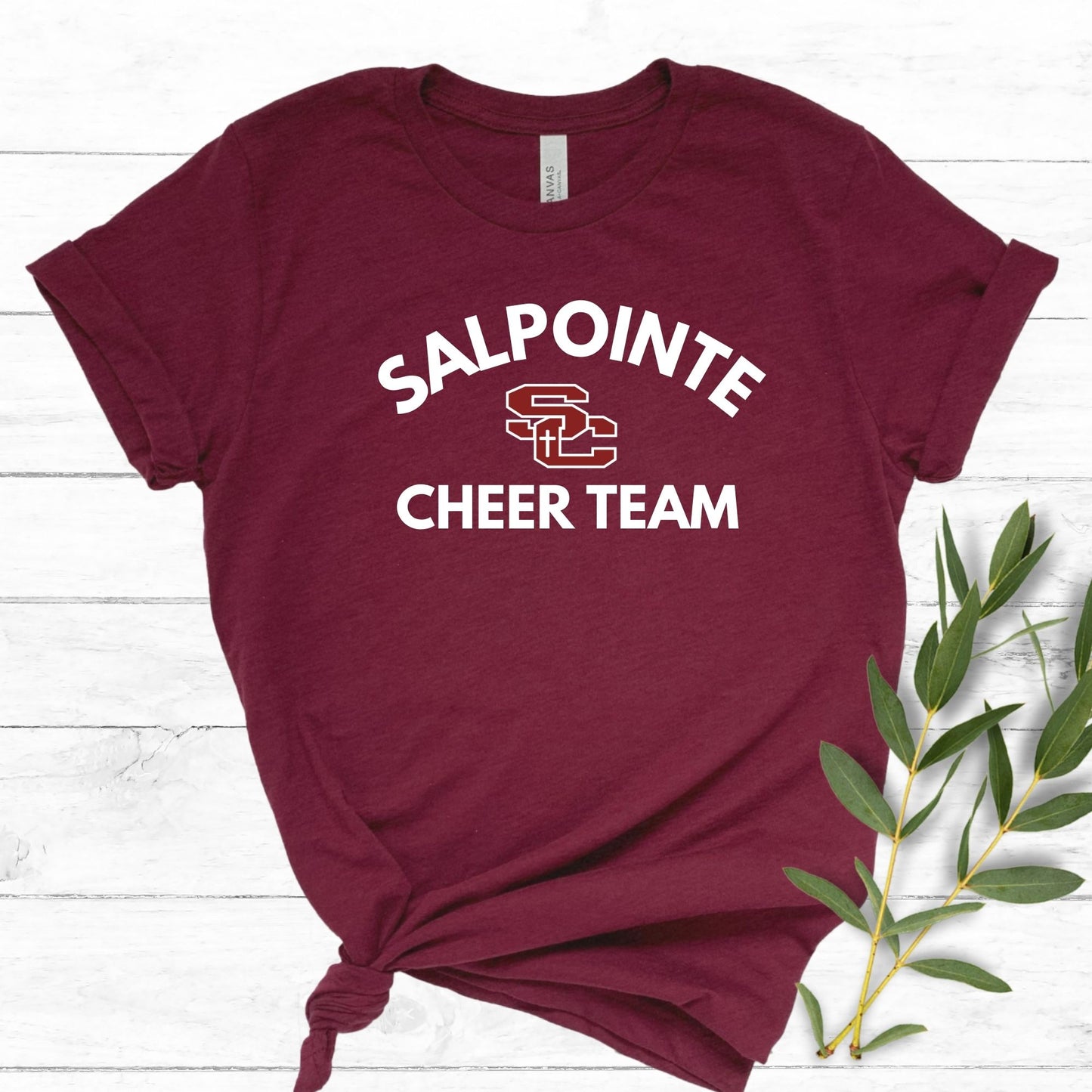 Salpointe Catholic Cheer Design #1 Unisex or Women's Cut T-Shirt, Tanktop, or Cropped Tee