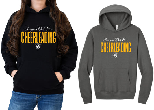 Canyon Del Oro Dorados Cheer #1 Design Bella Canvas Hoodie or Crewneck Sweatshirts