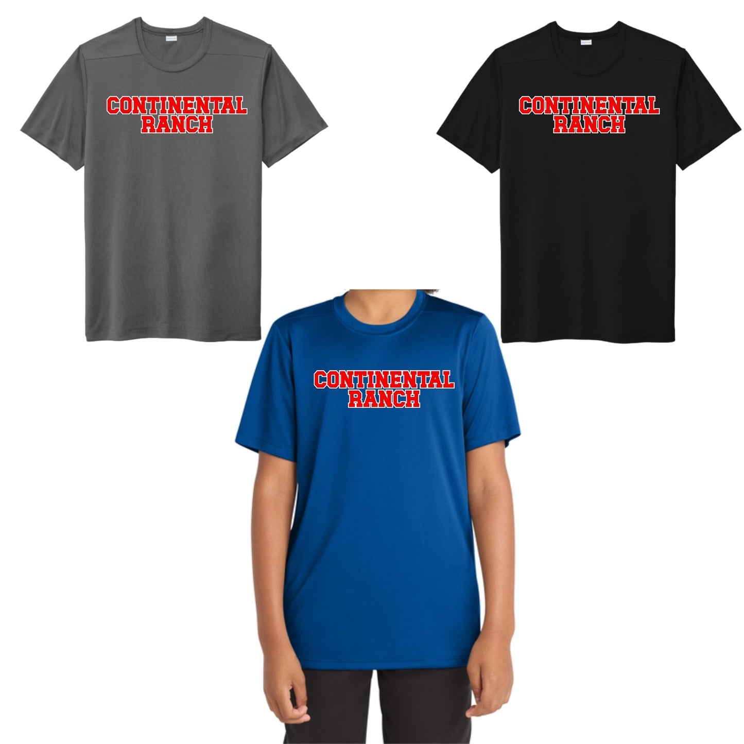 Continental Ranch Little League DRI-FIT Performance Shortsleeve T-shirt Youth or Unisex Design #5