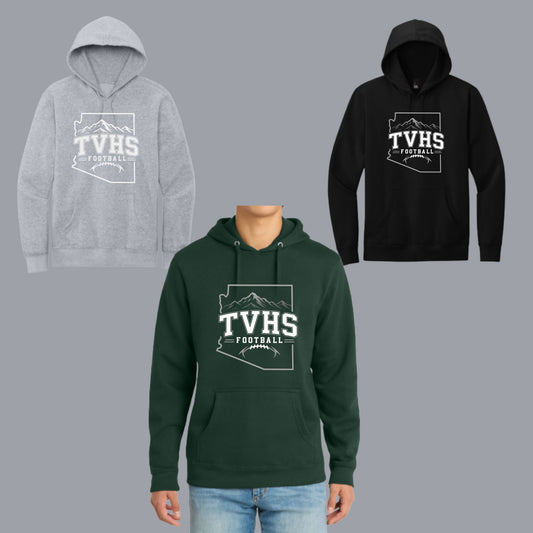 TVHS Football Unisex Hoodie or Crewneck Sweatshirt Design #1