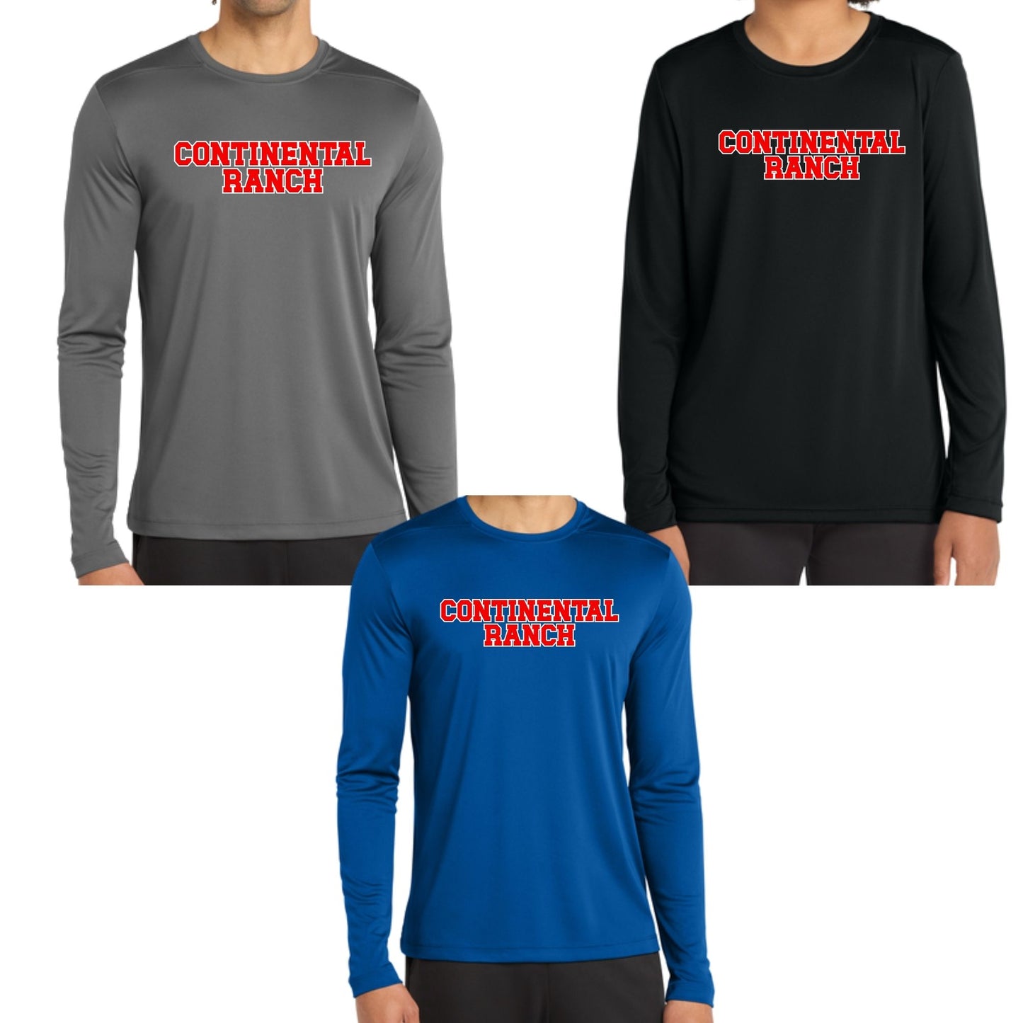 Continental Ranch Little League DRI-FIT Performance Longsleeve T-shirt Youth or Unisex Design #5