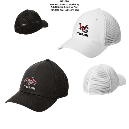 Walden Grove Cheerleading Embroidered New Era Flexfit Ballcap in Black or White