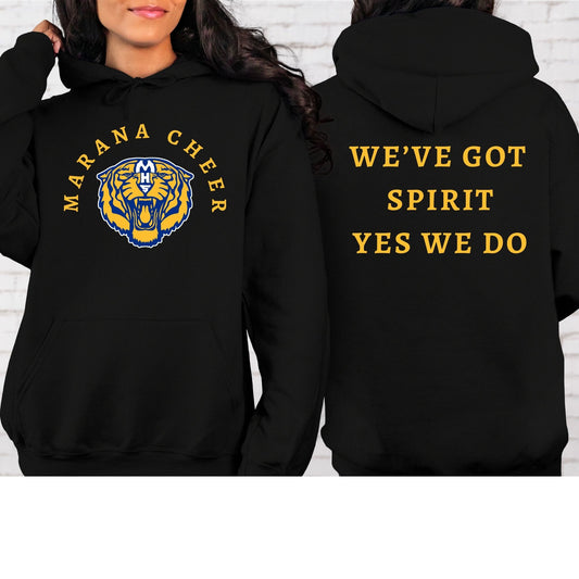 MARANA TIGERS Cheer #1 Spirit Design Women's Cut or Unisex T-Shirt, Hoodie, Crewneck Sweatshirt or Tanktop