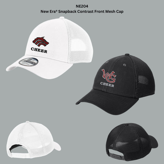 Walden Grove Cheerleading Embroidered New Era Snapback Ballcap in Black or White