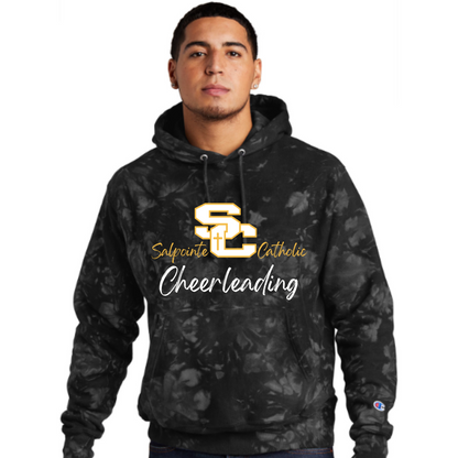 Salpointe Catholic Champion Reverse Weave Scrunch Tie Dye Hoodie