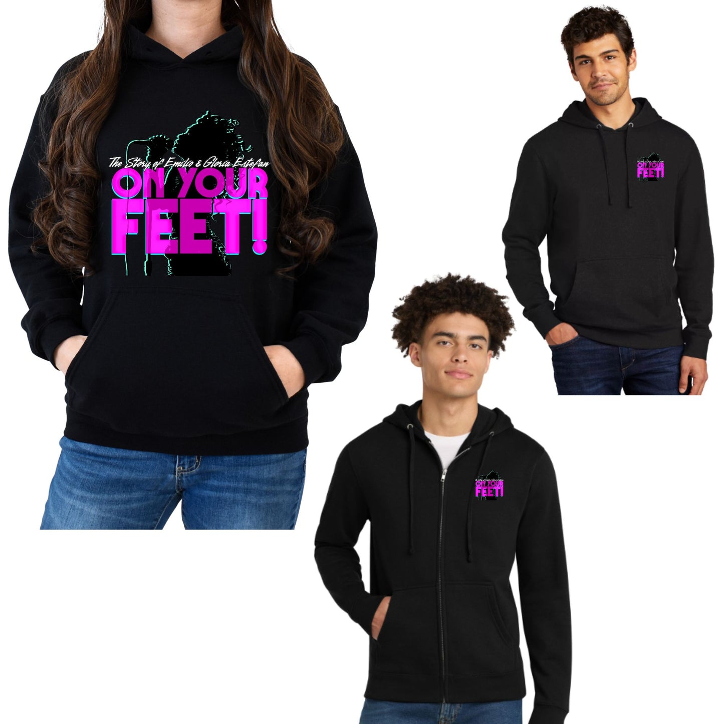 Arts Express ON YOUR FEET Crewneck Sweatshirt, Hooded Sweatshirt, or Zip Up Hoodie Unisex Full Front Design or Left Chest