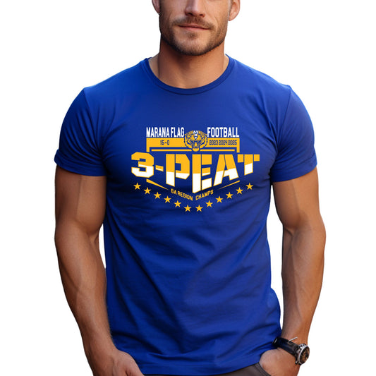 Marana Tigers Flag Football Bella Canvas Cotton T-Shirts or Dri-Fit Short or Longsleeve in Black or Blue