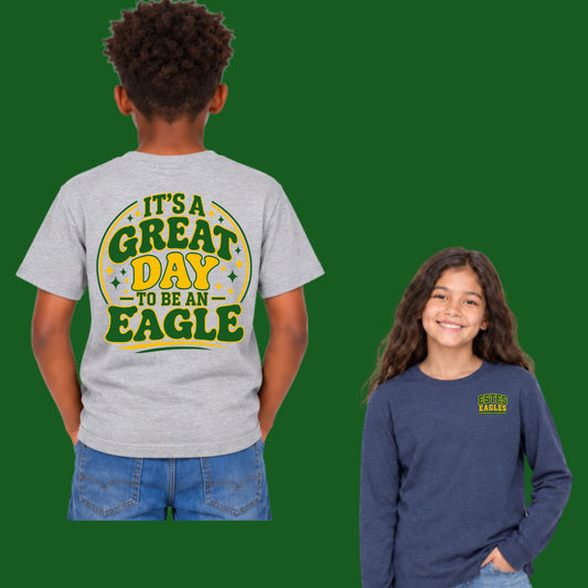 ESTES ELEMENTARY Design #1 Cotton Short or Longsleeve T-Shirt Grey, Navy or Black