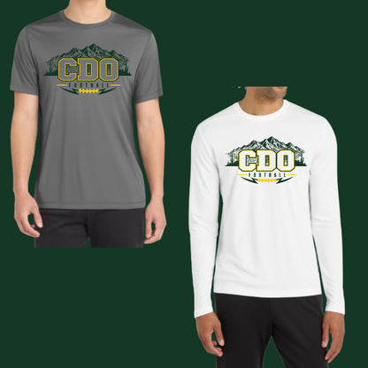 CDO Football T-shirt Short & Longsleeve Cotton or Dri-Fit Design #2 Unisex or Women's