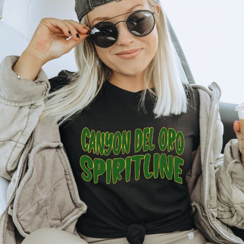 Canyon Del Oro Dorados Spiritline Pomline Glitter Bling T-Shirt
