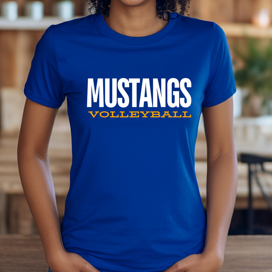 Sahuarita Mustangs Volleyball Unisex Cotton T-shirt or Dri-Fit Shirt Design #2