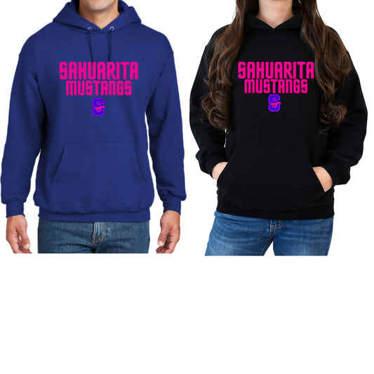 Sahuarita Mustangs 2025 Football T-Shirt, Crewneck or Hoodie Pink 3D Design