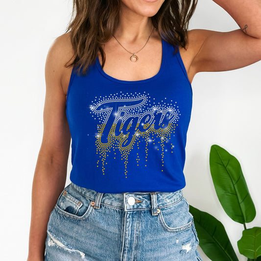 MARANA TIGERS Cheer Rhinestone Hoodie, Crewneck, Women's Cropped Hoodie, or T-Shirt