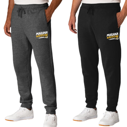 Marana Tigers Wrestling Design #1 Core Fleece Jogger in Black or Dark Grey Men's and Women's