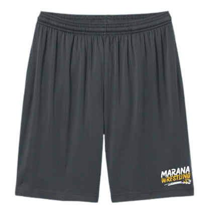 Marana Tigers Wrestling Design #1 Shorts with pockets in Black or Dark Grey