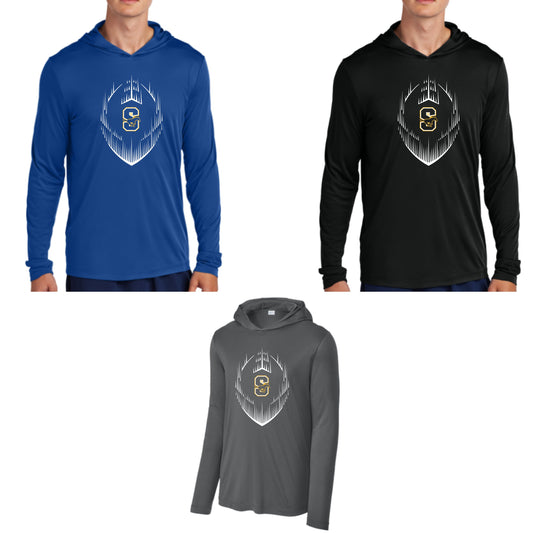 Sahuarita Mustangs Football 2025 Dri-Fit Performance Longsleeve Hooded Tee Choose your design