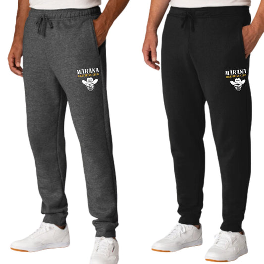 Marana Tigers Wrestling Club Cowboy Design Core Fleece Jogger in Black or Dark Grey Men's and Women's