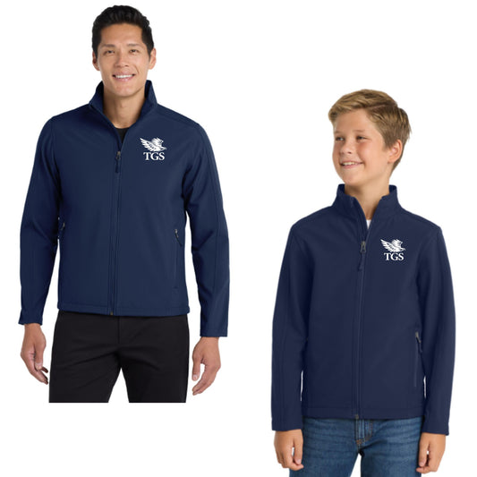 The Gregory School Embroidered Port Authority Core Soft Shell Team Youth or Adult