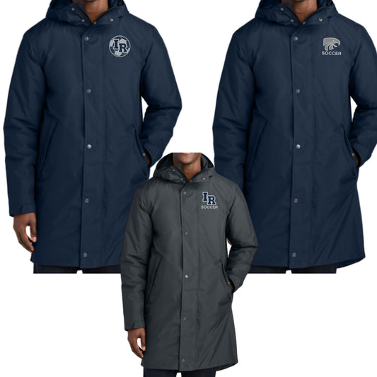 Ironwood Ridge Soccer Embroidered Hooded Waterproof Insulated Parka Jacket