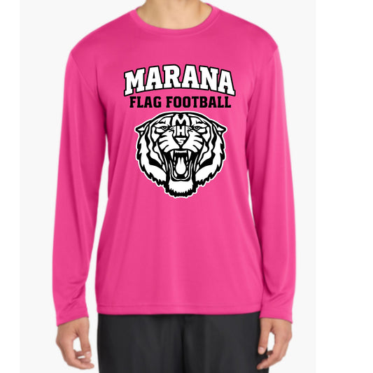 Marana Flag Football DRI-FIT Longsleeve Performance T-shirt Women's, Youth or Unisex