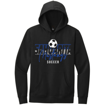 Sahuarita Mustangs Soccer Hoodie or Crewneck in Black or Grey