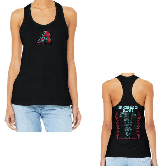 Thornydale Little League Majors Softball Women's Racerback Tanks